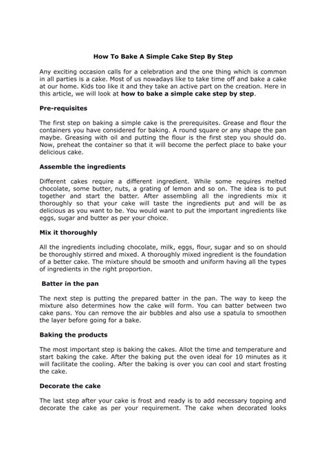 Image result for Simple Cake Making Tutorials