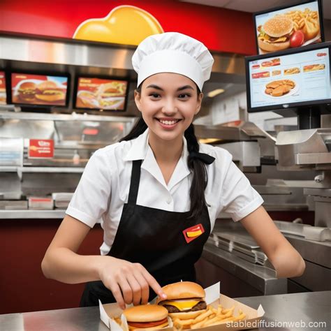 Fast Food Worker | Stable Diffusion Online