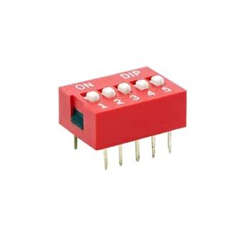 Electronic Spices Manual 5 Way Dip Switches Standard Profile Bd05 Pack ...