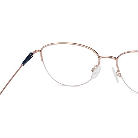 Buy Gold Blue Half Rim Cat Eye Vincent Chase SLEEK STEEL VC E13626-C2 ...