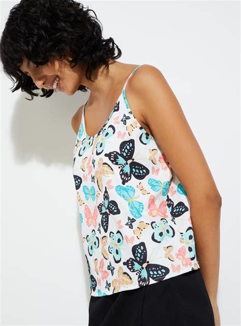 Buy URB_N Women Printed Strappy Top Online at just Rs. 499.0 ...
