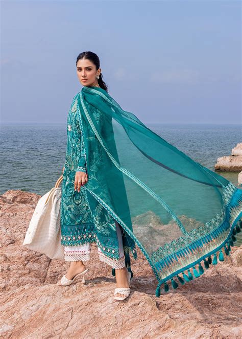 Sadaf Fawad Khan Siraa Luxury Lawn Collection – Elaheh (A) – YourLibaas