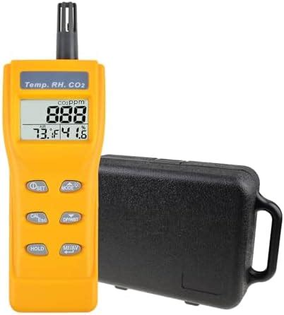 Indoor Air Quality 9999ppm Digital Carbon Dioxide Temperature Humidity ...