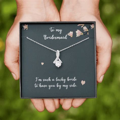 Buy Best Bridesmaids Gift From Bride - Pure Silver Pendant Gift Set ...