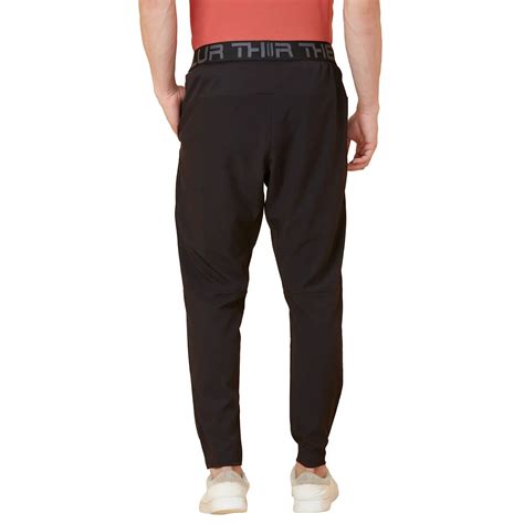 Being Human Men Regular Fit Track Pant-Black Beauty