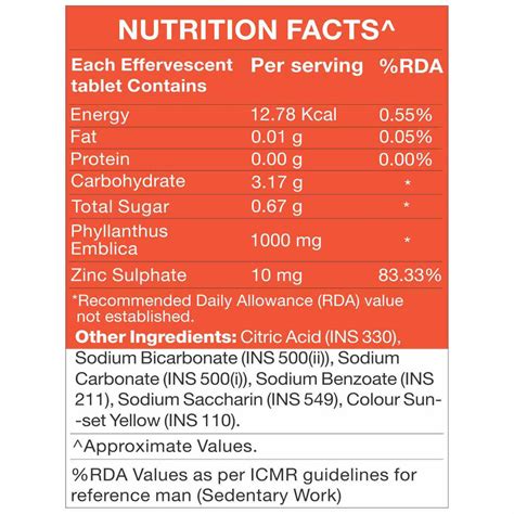 Buy 1000mg Vitamin C Zinc Tablets in Orange flavor | IN2 – IN2 Nutrition