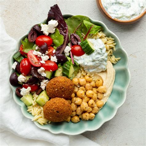 Mediterranean Bowls with Trader Joe's Greek Chickpeas - Little Black ...