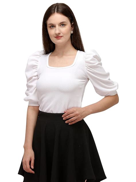Buy J B Fashion Women Top with Half Sleeves for Women Top,Stylish Top ...