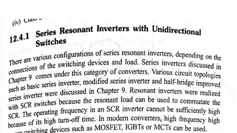 Class 12.4.1: Series Resonant Inverters with Unidirectional Switches ...