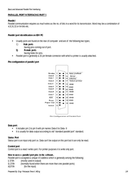 Parallel Port Connection Components 的图像结果