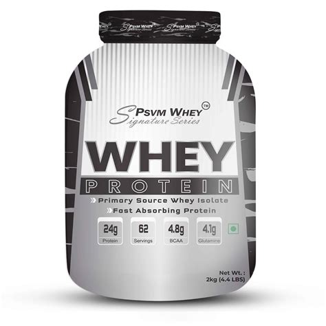 PSVM WHEY SIGNATURE SERIES Psvm Whey Whey Protein(2Kg 4.4 Lbs,62 ...