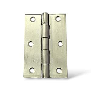 Leeva 3-Inch Matt Stainless Steel Door Butt Hinges - Soft Movement ...