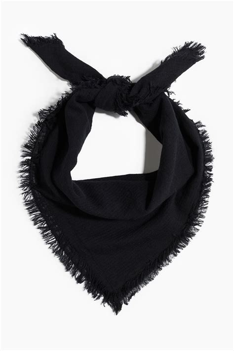 Men’s Black Cotton scarf | H&M IN