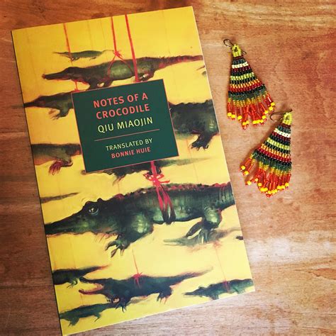 Notes of a Crocodile earrings | Dancing Star Press