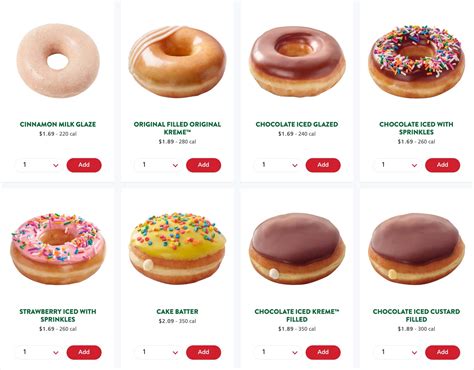 Krispy Kreme Menu With Prices – Restaurant Menu Price