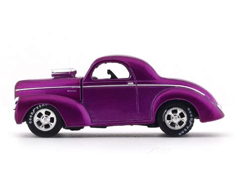 1941 Willys Coupe pink 1:64 M2 Machines diecast scale model collectible ...