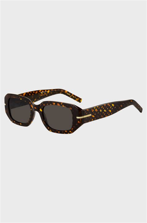 BOSS - Acetate sunglasses with monogram pattern - Patterned