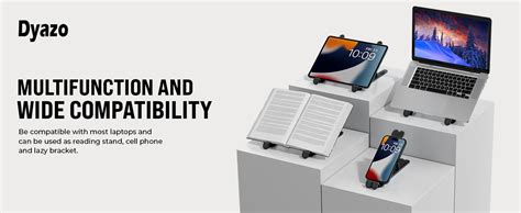Dyazo ABS Plastic Laptop Stand Height & Angle Adjustable | Foldable ...