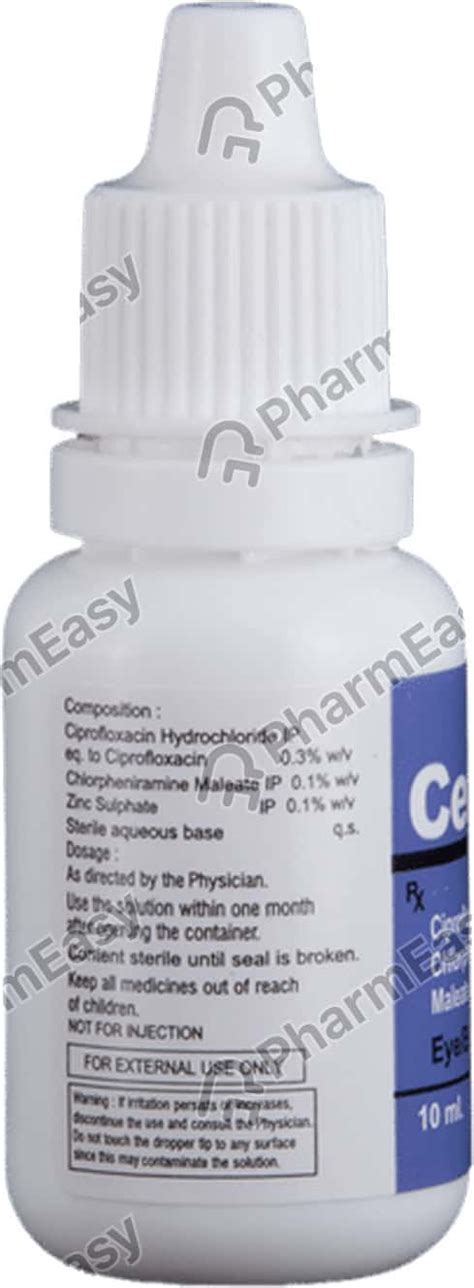Ceflox E/E Drops 10ml: Uses, Side Effects, Price & Dosage | PharmEasy