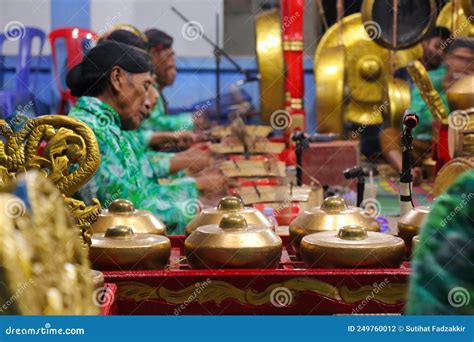 A Traditional Indonesian Gamelan Musical Instrument, Bonang is a ...