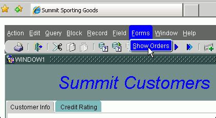 Image result for Oracle Forms Menu Design