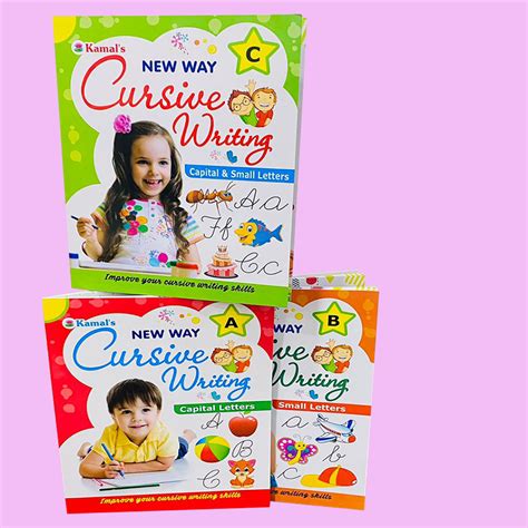 New Cursive Writing Book for Kids Age 3 to 5 Years | Set of 3 | Learn ...