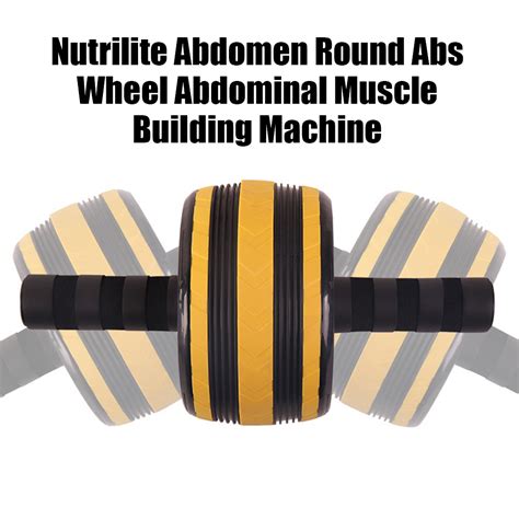 Buy Andoer Nutrilite Abdomen Round Abs Wheel Abdominal Muscle Building ...