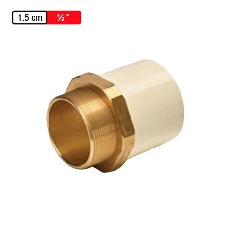 Astral CPVC Pro Copper Tube Size Male Adaptor Brass Threads 1.5cm ...