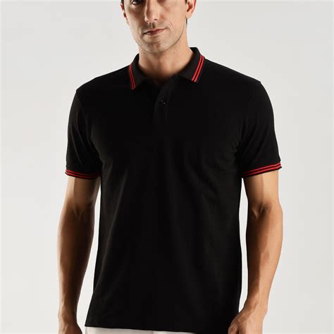 Ollie dyer Black Color Polo T-shirts - Tipping Color – Ollie Dyer