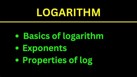 Image result for Logarithm Tutorial Video