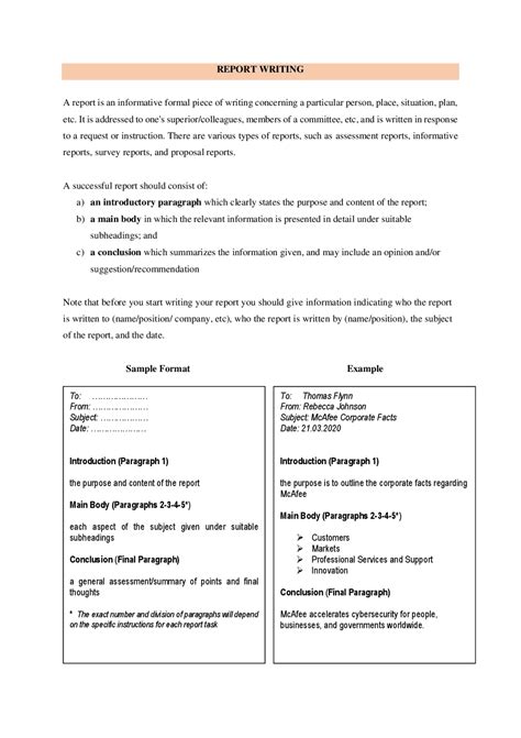 Image result for Example of Informational Report