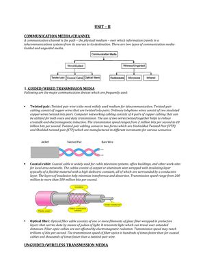 New unit 1 - Computer networks - Unit-I DATA COMMUNICATIONS The word ...