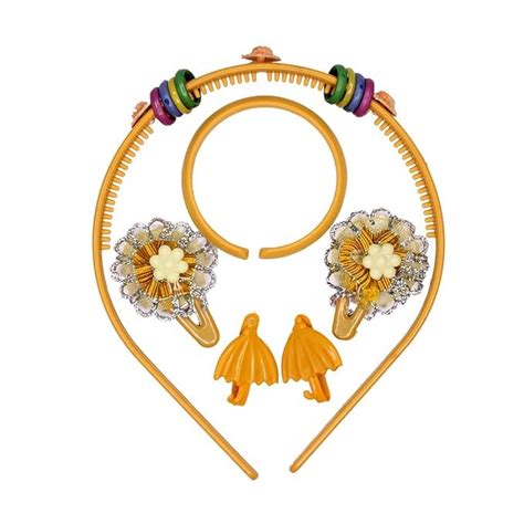 Confidence Navratri Kanjak Gifts Hairbands with 1 Bracelet 2 Pair Hair ...