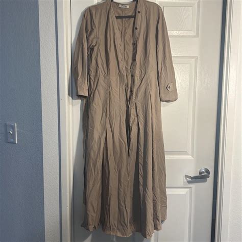 Beige max Mara floor length trench coat with belt.... - Depop