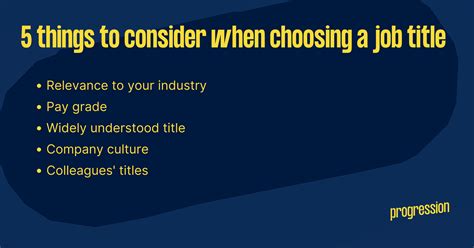 What should my job title be? 5 things to consider when choosing a job ...