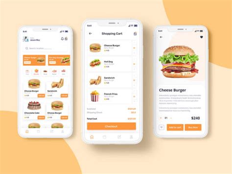 Food-delivery-app-ui-kit-graphics - Etsy