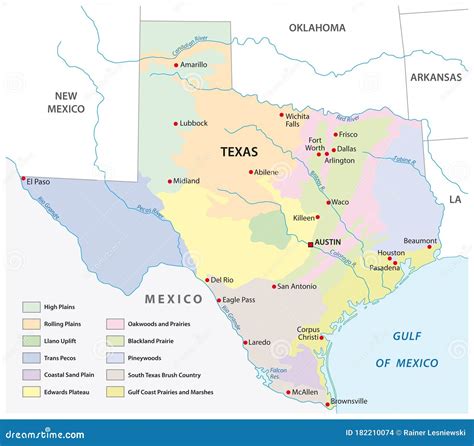 Texas Regions Map