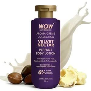 Buy WOW Skin Science Velvet Nectar Perfume Body Lotion | 6% Hydra ...