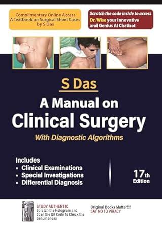Amazon.in: Buy A Manual on Clinical Surgery: With Diagnostic Algorithms ...