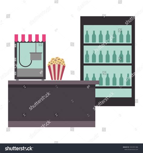 Movie Theater Concession Stand Clipart