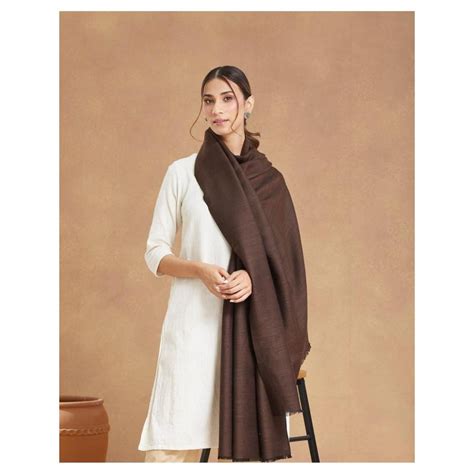 Buy Fabindia Brown Wool Shawl Online