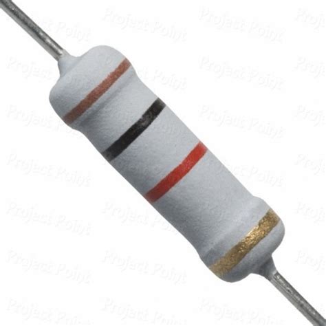 1K Ohm 2W Flameproof Metal Oxide Resistor, MOF, MOR, RSF, Color Code ...