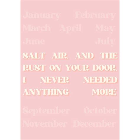 August Taylor Swift Lyric Print By Moo & May Studio