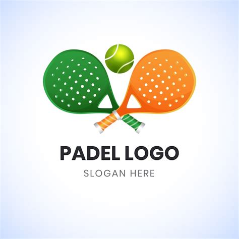 Modello di logo del padel sfumato | Vettore Gratis