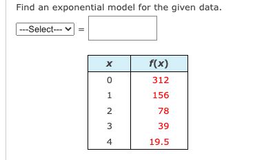 Image result for How to Find the Exponential Model