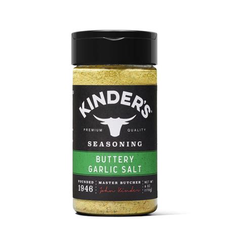 Kinder's Buttery Garlic Seasoning Salt with Real Butter, Garlic, and ...