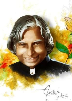 Poster Abdul Kalam Painting India Proud sla11 (Large Poster, 36x24 ...