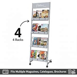 PATHOS INDIA magazine newspaper display brochure catalogue rack stand ...
