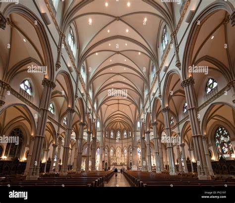 Inside St. Paul Cathedral in Pittsburgh, Pennsylvania, USA Stock Photo ...