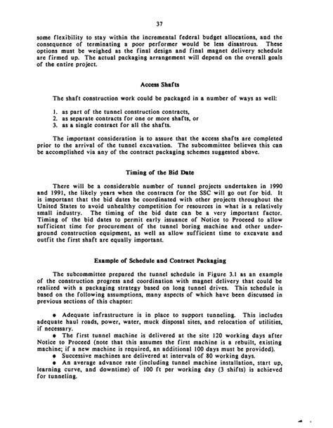 SCHEDULING AND CONTRACT PACKAGING | Contracting Practices for the ...